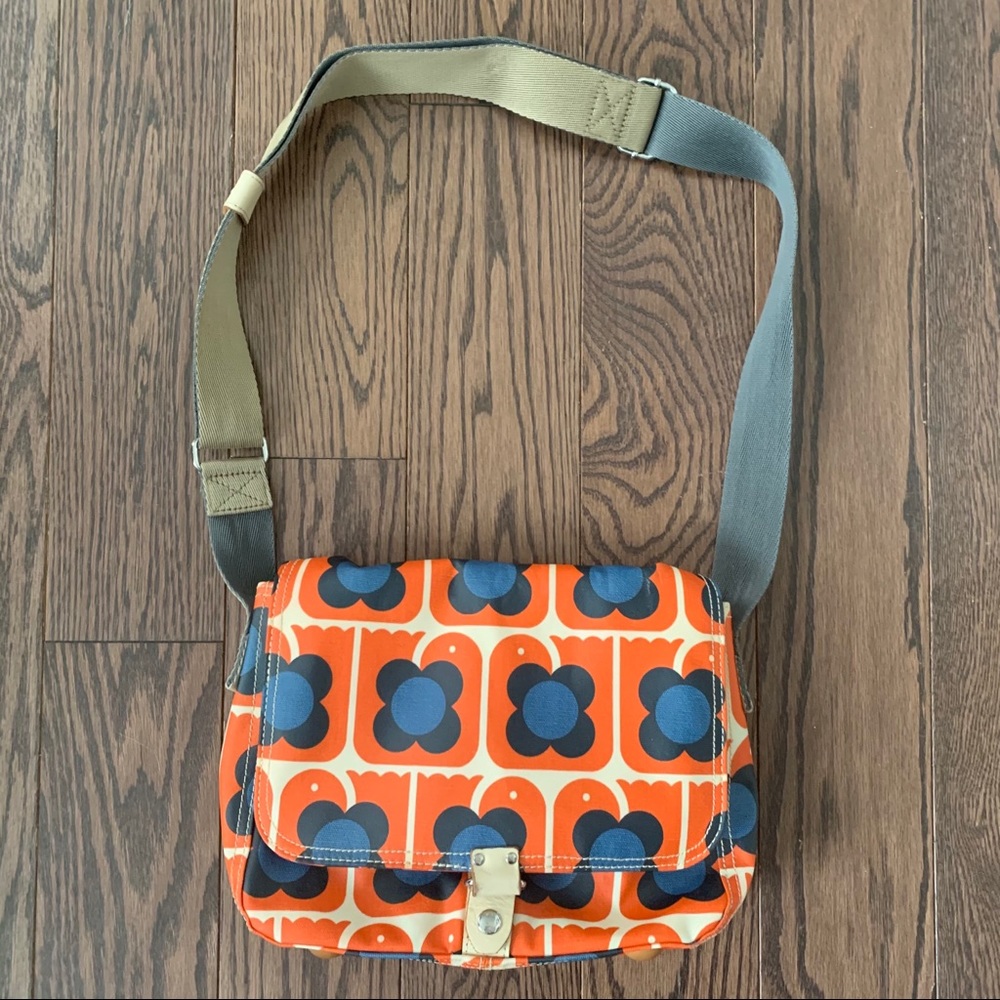Orla Kiely Love Birds Satchel Crossbody Bag